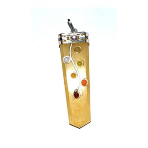 Colgantes de lápiz de cristal para la venta, lápiz plano de chacra de rubí zoisita en línea - Product Image 5