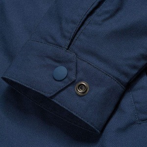 Custom Printed Logo Fashion Cotton Canvas Coach Jacket Windbreaker <b>Men</b> Casual Nylon Coaches Jackets <b>Coats</b> Snap Buttons Custom - Product Image 3