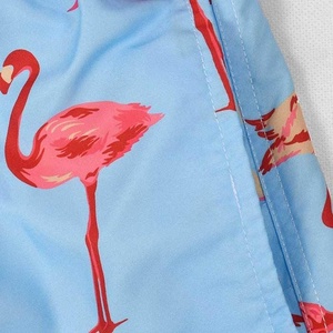 Pantalones Cortos de Baño para Hombre, Color Azul Claro, Estampados, de Secado Rápido, con Cordón Ajustable, Ropa de Playa Informal, Precio al por Mayor RTS, Calidad Premium, AI-BS-206 - Product Image 5