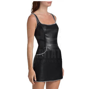 Dernier design, confortable, en cuir véritable, robe pour femmes, matière durable, texture douce, parfait pour une utilisation décontractée - Product Image 5