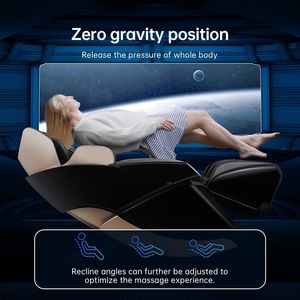 Silla de Masaje de Cuerpo Completo Inteligente de Lujo Moderna con Calefacción Shiatsu de Gravedad Cero y Presión de Dedos 8D - Product Image 4