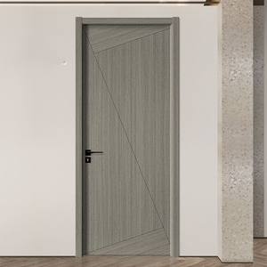 Puertas Modernas Minimalistas de WPC Resistentes a los Arañazos y Ecológicas, Puertas Interiores de Madera Compuesta para Supermercados y Comedores - Product Image 3