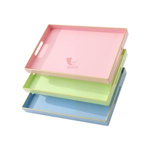 Bandeja de Servir de Laca Indochina, Diseño de Asa de Color Sólido, Uso Residencial, Color de Tendencia 2027 - Product Image 4