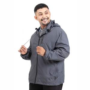 Veste coupe-vent légère réfléchissante en nylon avec fermeture éclair personnalisée, veste bomber imperméable pour homme, veste de ski et de pluie de créateur - Product Image 1