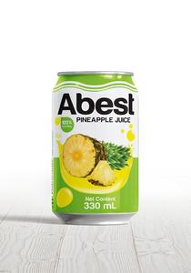 Boisson au jus d'ananas, boisson au jus vietnamien avec ananas en conserve dans des boîtes de jus de fruits de 330ml - Product Image 6