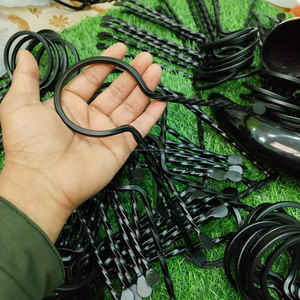 Support en fer poli mat de haute qualité pour corne à boire, présentoir métallique durable à prix abordable - Product Image 5