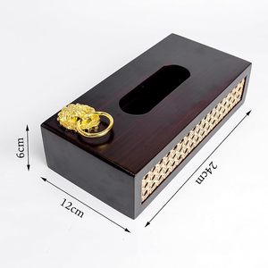 Contemporary Handmade Decorative Tissue Box and Holder with Rattan Insert for Home Hotel Restaurant - Product Image 6
