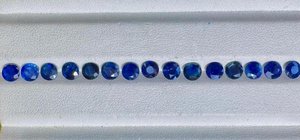 Zafiros azules naturales de corte redondo, piedras sueltas para la fabricación de joyas, anillos, colgantes, pendientes, piedra de alta calidad - Product Image 3