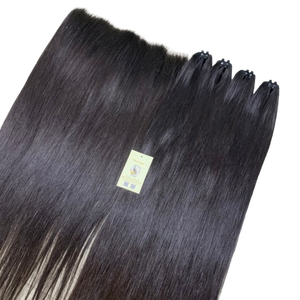 Extensions de cheveux naturels lisses, tissage frontal HD 13x6 en dentelle suisse, cheveux humains du Vietnam, vente chaude - Product Image 1