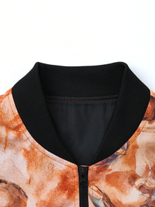 Custom Logo Patches Bomber <b>Jacket</b> Letternan <b>Vintage</b> Casual Hip Hop Bomber Leather Sleeve <b>Varsity</b> <b>Jacket</b> - Product Image 4