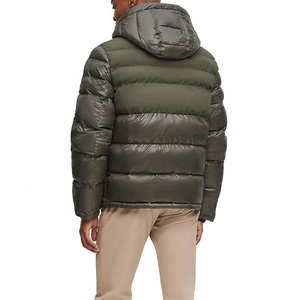 Veste en laine matelassée d'hiver unisexe de haute qualité, logo personnalisé, imperméable, coupe-vent, respirante, séchage rapide, fermeture éclair à capuche - Product Image 2