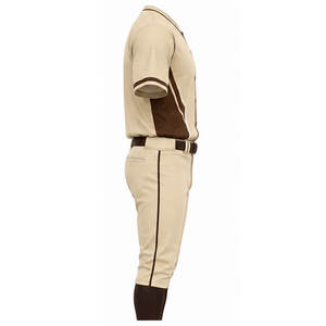 Custom <b>Baseball</b> Uniform 100% Polyester Breathable Quick Dry Team Jersey Set Premium Men's Sportswear Wholesale Manufacturer - Product Image 3