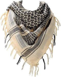 Shemagh tactique unisexe personnalisé en coton 100% pour le désert, Keffiyeh arabe, écharpe tactique 110x110cm, couvre-tête et cou pour le désert - Product Image 3