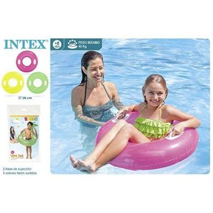 Bouée de natation gonflable 76CM 3/S avec 3 fils, jouet aquatique durable et amusant - Product Image 3