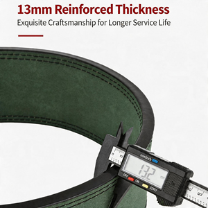Leather Weightlifting <b>Belt</b> for Men Women Gym Fitness Powerlifting Professional Protection Lightweight Adjustable Back Support - Product Image 2