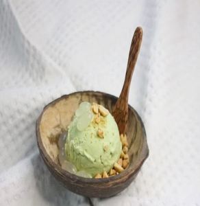 <b>Coconut</b> Shell Dessert Dish for Artisan Food Presentation Eco <b>Coconut</b> Shell Bowl for Ice Cream And Sweet Treats At Bulk Price - Product Image 4