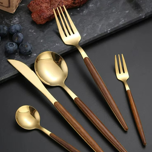 Juego de Cubiertos Ecológicos de Acero Inoxidable, Cuchara, Tenedor y Cuchillo Reutilizables, Libres de BPA, para Fiestas, Restaurantes y Hoteles - Product Image 1