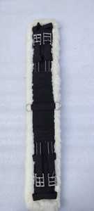 Cincha Sintética Inglesa para Caballo con Forro de Piel Suave, Elástico Resistente y Hebillas de Acero Inoxidable, Cincha de Alto Rendimiento Ecuestre - Product Image 5