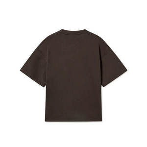 T-shirts en gros unisexe personnalisables avec impression de lettres 100% coton tricoté respirant grandes tailles vierges unis col rond pour hommes - Product Image 2