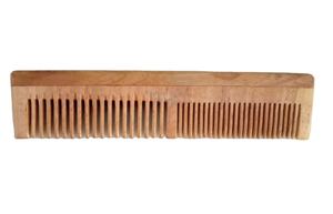 Peigne en bois traditionnel pour la coiffure Brosse à poche ronde antistatique à dents larges Classique Fait à la main Élégant avec poignée confortable - Product Image 3
