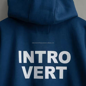 Nuevo estilo de los hombres sudaderas con capucha personalizadas de pantalla impresa de alta calidad precio barato Sudadera con capucha de ajuste Regular a medida YKK Zip Up sudaderas con capucha para hombres - Product Image 5