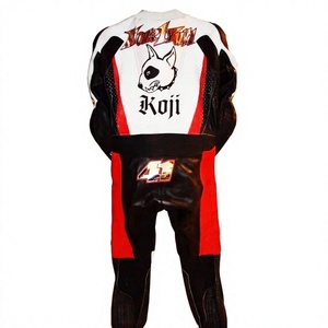 Traje de Carreras WSBK Noriyuki Haga Ducati 1 Pieza de Cuero Vacuno/Canguro para Moto de Pista/Conducción/Monos/Mono de Motociclista para Nivel Profesional - Product Image 2