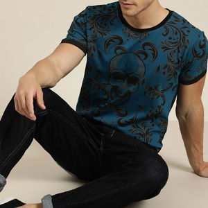 T-shirts décontractés en jersey 100 % polyester tricoté par sublimation pour hommes - Impression promotionnelle en gros respirante - Product Image 5