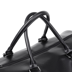 Bolsa de Viaje de Cuero Genuino para Hombre, Bolsa de Gimnasio con Cierre y Correa Ajustable, Bolsa de Fitness - Product Image 4