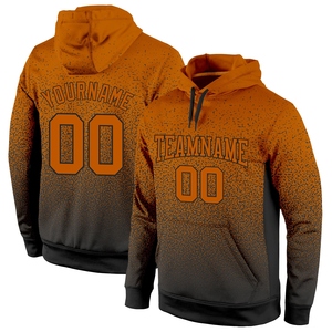 Sweat-shirt à capuche sportif tendance OMMiZ INDUSTRY, nouveau design, sur mesure, orange-noir dégradé, vente en gros - Product Image 1