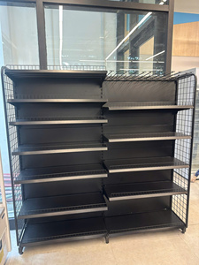 One Tech Versatile 7 Layer Single Side Solid <b>Wall</b> Rack Powder Coated Iron Anti Rust Skid Proof Supermarket Multipurpose Mart - Product Image 3
