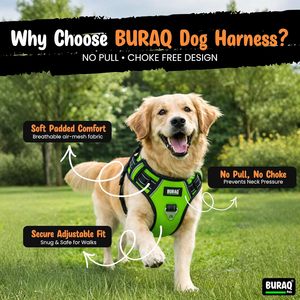 Custom Wholesale Luxury Fashion Solid Padded Nylon <b>Dog</b> <b>Harness</b> Reflective Vest No Tension Handle Button Metal Accessories - Product Image 3