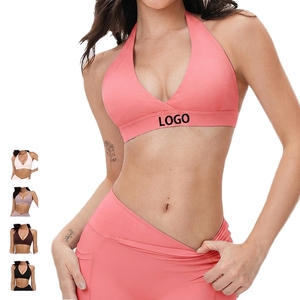 Ropa Deportiva de Yoga para Mujer de Alta Calidad, Transpirable, con Logotipo Frontal, Soporte Ligero, Tirantes Cruzados, Spandex/Nylon, Relleno de Pecho Extraíble - Product Image 5