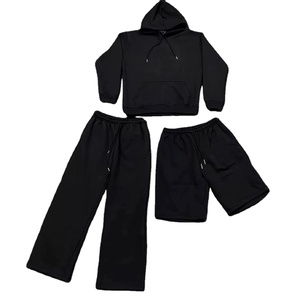 Custom Y2K Streetwear <b>Tracksuit</b> Men Hoodie Pants Set Loose Fit Hip Hop Vintage Urban Clothing Style - Product Image 2