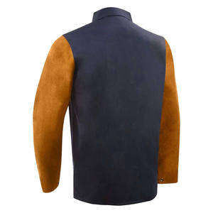 Safety <b>Welding</b> Jacket Cow Split Leather Factory Manufacturing ProductionSafety <b>Welding</b> Clothing Jacket - Product Image 5