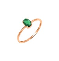 Bague en argent sterling 925 avec émeraude verte taille ovale, bijoux fins de mariée, fiançailles, mariage, pierre précieuse, bagues pour femme, vermeil éternité