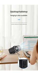 Ventilador de Cuello Recargable con Motor sin Escobillas Multifuncional Gongtian F121 para Exteriores - Product Image 4