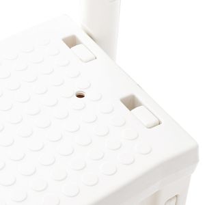 Échelle de piscine en PE blanc 85x68x198cm, design escalier - Product Image 4