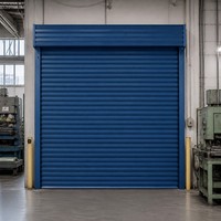 Porte roulante industrielle en acier ignifuge, barrière contre la fumée et les flammes pour entrepôt et centre logistique