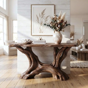 2026 Hot Selling Wholesale New Design Console Table with trunk Legs Long Entryway or Wall Table for Home or Villa - Product Image 1