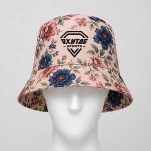 Sombrero de Pescador con Estampado Floral Personalizado, Unisex, Moda de Verano, Gorra de Playa, Venta al Por Mayor, OEM, Alta Calidad, Tela de Algodón Resistente, Estilo Deportivo - Product Image 1
