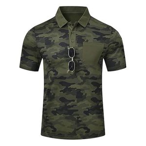 เสื้อโปโลเพ้นท์บอลสไตล์ทหารสำหรับผู้ชาย OEM ผ้าบางเบา ระบายความชื้น ผู้ผลิตสำหรับการสั่งซื้อจำนวนมาก - Product Image 1