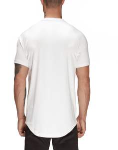 Camiseta Personalizada al por Mayor para Hombre, Cuello en V, Algodón, Básica, Suave, Transpirable, Color Sólido, Informal, Estilo Urbano, Verano, Alta Calidad - Product Image 4