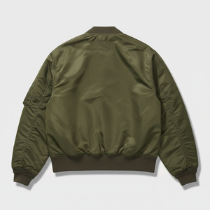 Wholesale High Quality Unisex Casual Zipper-Up Bomber Jacket with Custom Design Stand Collar <b>Denim</b> <b>Fabric</b> for Winter - Product Image 6