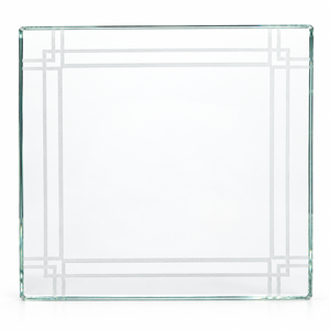 Couverture en verre gravée au laser CO2 personnalisée pour panneaux de commande HMI industriels - Product Image 1