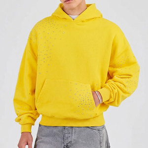 Dernières tendances en matière de streetwear, sweats à capuche pour hommes en strass, vente en gros, fabriqués au Pakistan, basiques, respirants, légers, sweats à capuche en strass - Product Image 1
