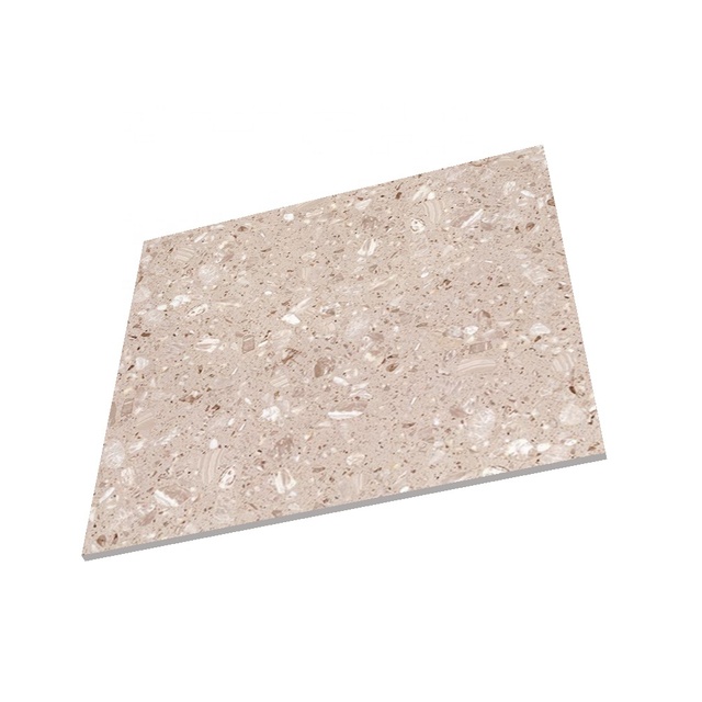 Hot Sale Ceramic Wall Tiles  Pink and White Manufacture Colors Crystal Vitrified Terrazzo Floor Tile Terrazzo Stone Tiles