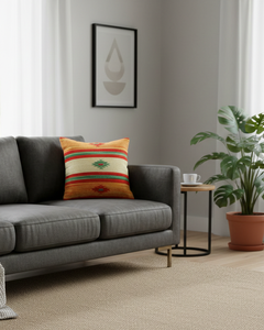 Housse de coussin carrée en coton de luxe tissée à la main, motif floral, fermeture éclair, design moderne, lavable, anti-plis, pour la maison et l'hôtel - Product Image 2