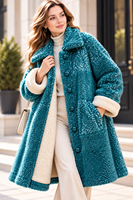 Pull en cachemire et laine pour femme, chaud et élégant, avec fourrure intérieure