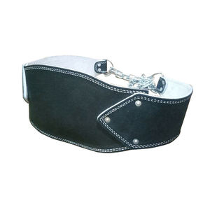 Cinturón de Cuero Negro con Cadena, Resistente, para Levantamiento de Pesas, Soporte Lumbar, Entrenamiento de Gimnasio - Product Image 2