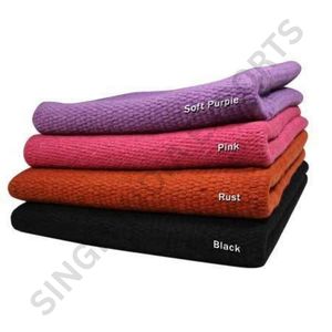 Solid Color New Zealand Wool Saddle <b>Blanket</b> Western Horse Pad Breathable Shock Absorbing Durable Contoured OEM - Product Image 4
